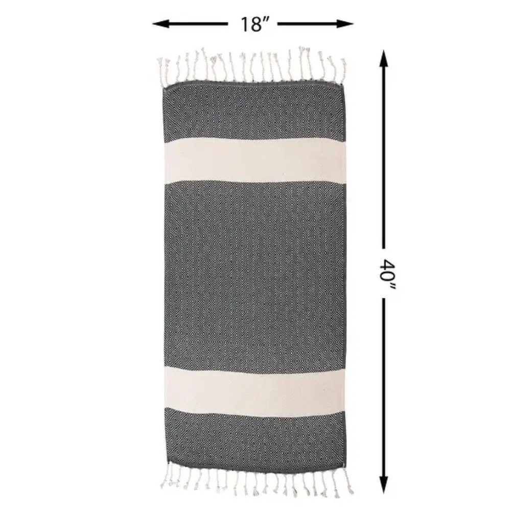 Deerlux 100% Cotton Turkish Hand Towels, Set of 2 18
